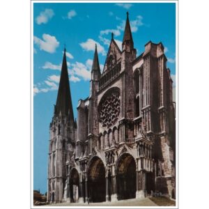 Francja Eure-et-Loire Katedra i Stara Dzwonnica