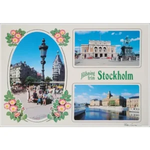 Stockholm Plac z Gustawem Adolfem i Opera