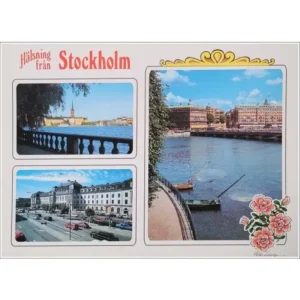 Stockholm widok w kierunku Riddarholmen