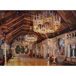 Neuschwanstein Zamek Królewski królewska komnata