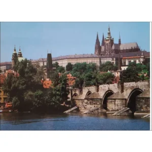 Praha Zamek Praski i Most Karola