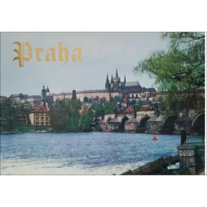 Praha panorama Praskiego Zamku i Most Karola
