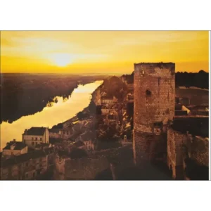 Chinon zamki nad Loarą