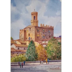 Volterra widok na Pałac Priori