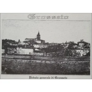Grosseto widok ogólny rycina