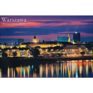 Warszawa – Panorama Starego Miasta nocą (duży format)