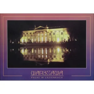 Warszawa – Pałac Łazienkowski nocą (duży format)