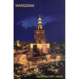 Warszawa – Pałac Kultury nocą (duży format)