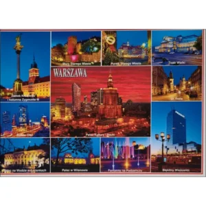Warszawa – Pałac Kultury i inne zabytki (duży format)