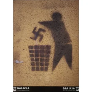 Kraków. Graffiti na murze głównego Cmentarza Żydowskiego