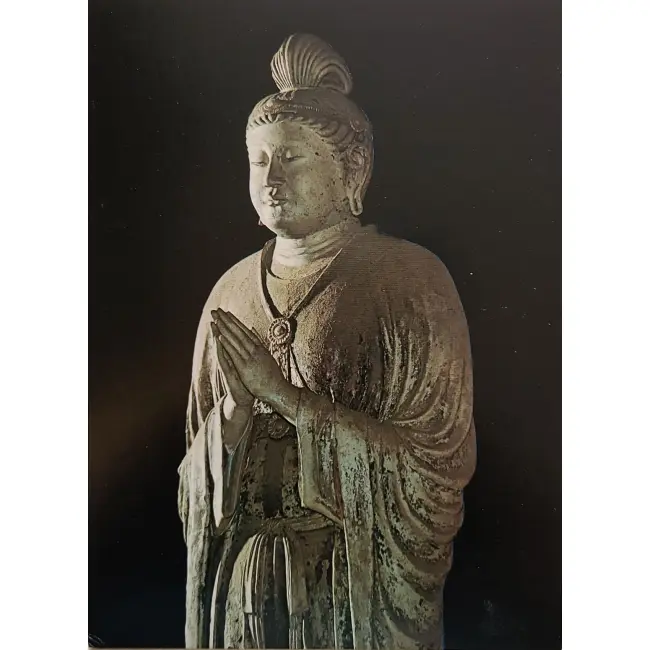 Nara posąg Gakkō Bosatsu (Bodhisattwy Księżyca) z VIII wieku, znajdujący się w świątyni Tōdai-ji
