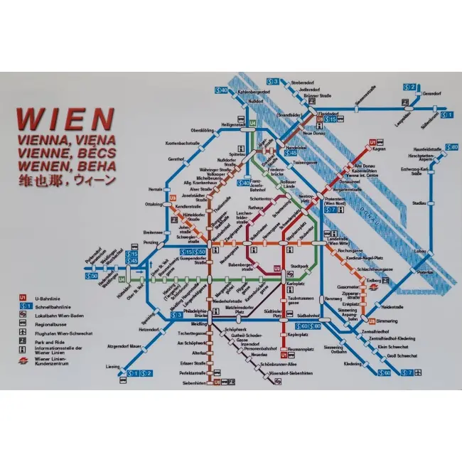 Wiedeń, Mapa