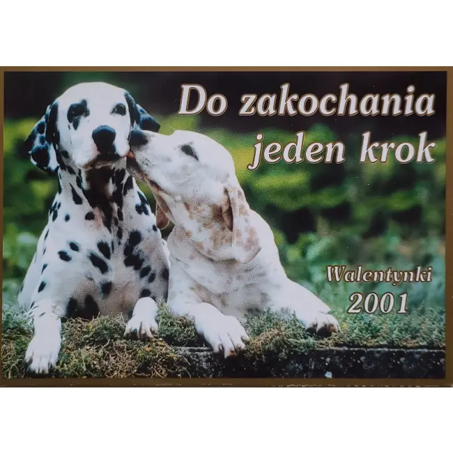 Pies, psy, pocztówka z motywem psa