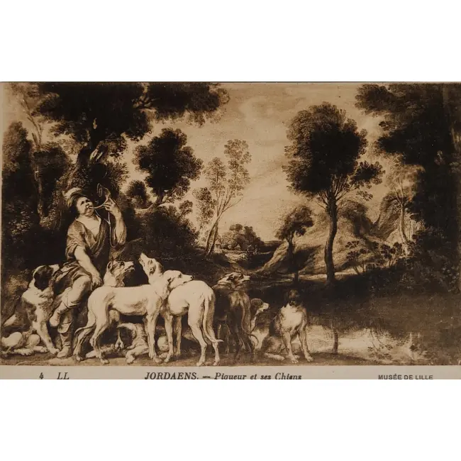 Jordaens – Myśliwy i jego psy – Muzeum Lille