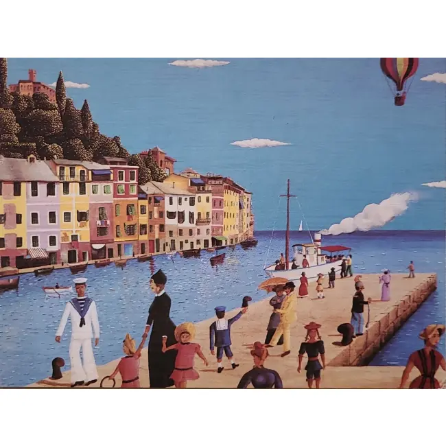 A.Sattini – Promenade au bord de Mer – port Portofino