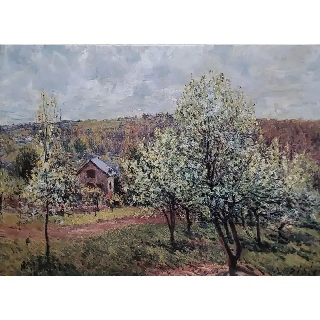 Alfred Sisley – Kwitnące jabłonie – region paryski