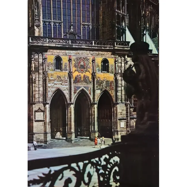 Praga Mozaika nad bramą kościoła św Vita