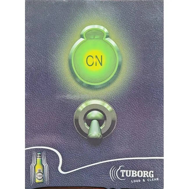 Pocztówka reklamowa – reklama Tuborg