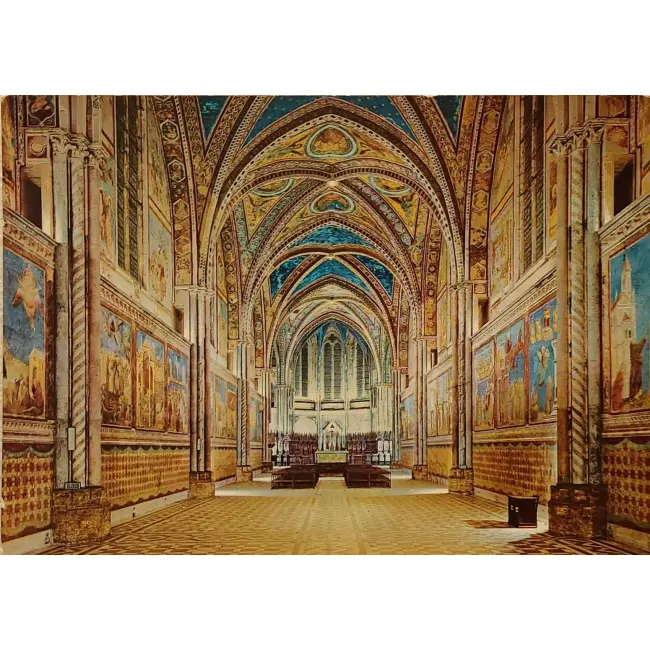 Assisi Bazylika św Franciszka wnętrze