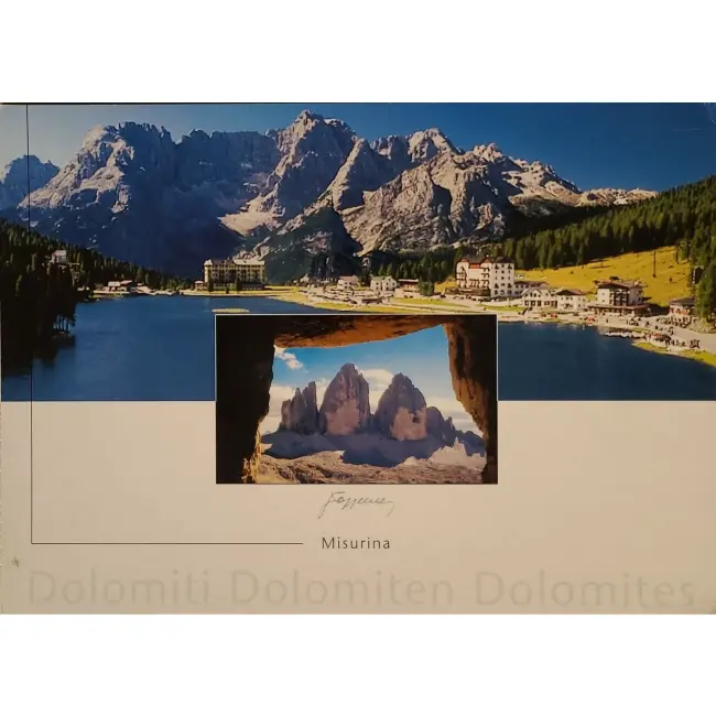 Misurina Dolomity - widokówka duży format