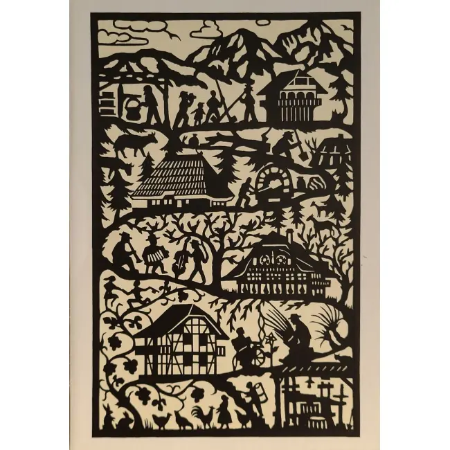 Ludowa wycinanka – karnet