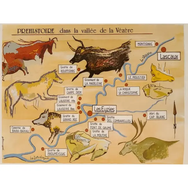 Byk w sztuce i historii Prehistoria w dolinie Vezere