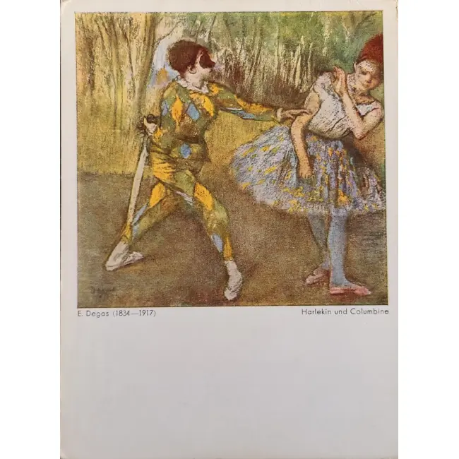 Taniec/Balet w sztuce:  Edgar Dagas – Harlekin i Columbina