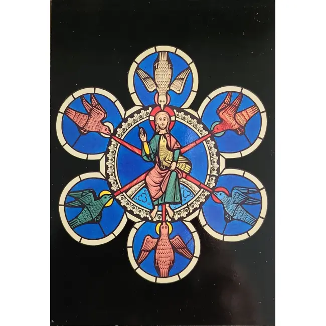 Ptak w sztuce: Katedra w Le Mans – Chrystus z ptakami
