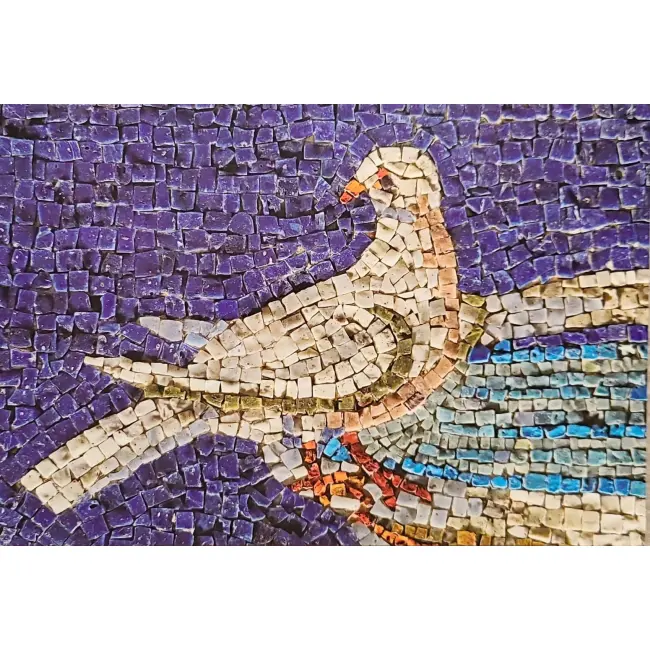Ptak w sztuce: Ravenna Mauzoleum di Galla Placidia – gołąb