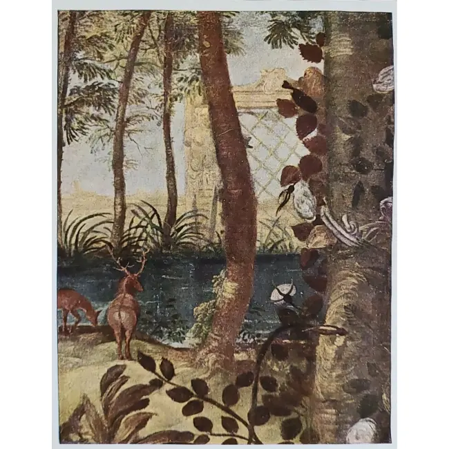 Jeleń w sztuce: Jacopo Tintoretto fragment dzieła – Zuzanna i starcy