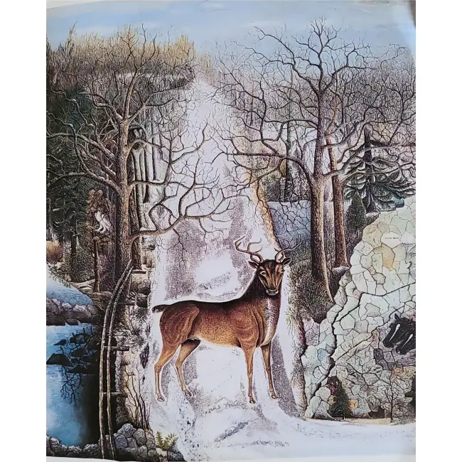 Jeleń w sztuce: Nieznany malarz – Jeleń na Echo Rock